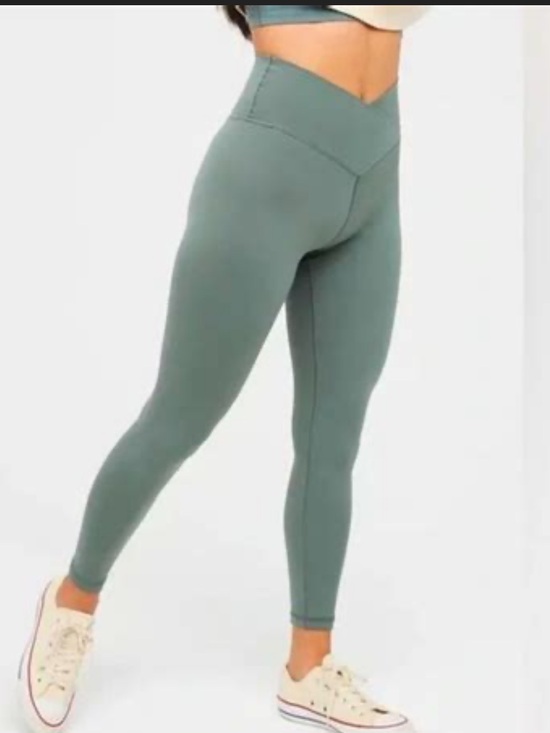 Offline Pants - Offline aerie XS crossover high waist green leggings like new